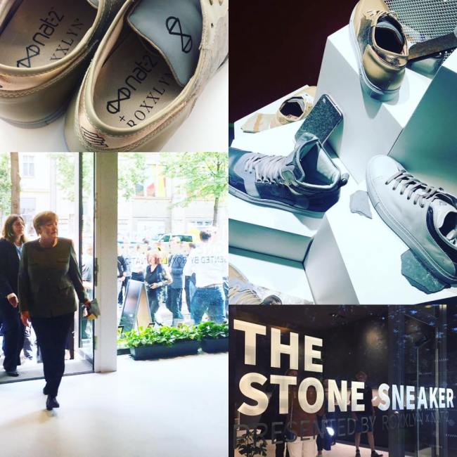 nat-2 x Angela Merkel x Roxxlyn Berlin Showroom Besuch