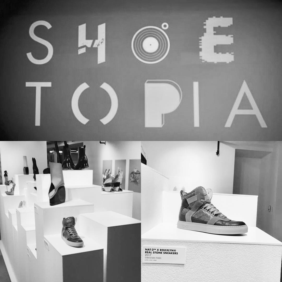 nat-2 Shoetopia exhibition Detroit USA real stone sneakers