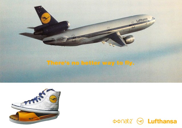 nat-2 x Lufthansa 2 in 1 sneaker silver