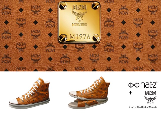 nat-2 x MCM 2 in 1 sneaker